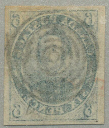 1851, 6d, slate violet, imperf, target cancel, good to large margins ...