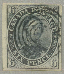 1851, 6d, greyish purple, imperf, target cancel, close to large ...