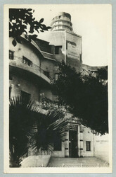 1949, 2x2a on Airmail picture postcard of the Britannia Club in Port ...