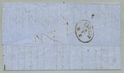 1868, 15 sld, brown on entire letter, cancelled SMIRNE, adressed to ...