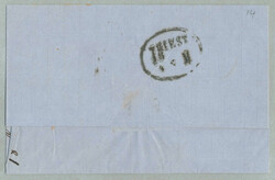1867, 15 sld, brown on entire letter, cancelled SMIRNE, adressed to ...