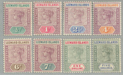 1890, 1/2d - 5s, complete set (8), LPOG, fresh and desirable, VF-XF! ...