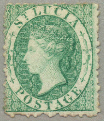 1863, 6d, emerald, perf 12 1/2, wmk CC REVERSED, CV £200, POG, fresh ...