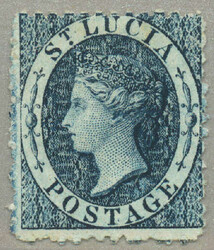 1863, 4d, indigo, perf 12 1/2, wmk CC, CV £140, LPOG, very fresh, ...