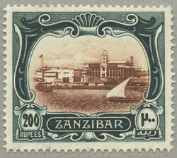 1908-9, 200r, brown and greenish black, NG, scarce, CV £1800, ...