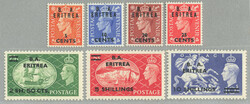 1951, 5c on 1/2d-10s on 10s, complete set of (7), LPOG, fresh and ...