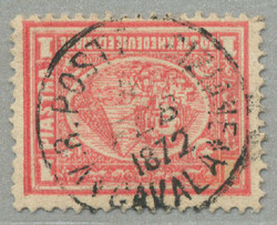 1872, 1 pi, crispy clear strike of CAVALA/Greece, very fresh and ...