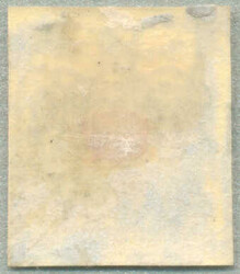 1850, 3 kr, red, MP, Type IIIb, nearly complete clear single line of ...