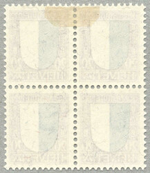 1922, gezähnt, im Viererblock, obere zwei Marken gefalzt/unteres ...