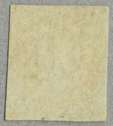 1862, 1 c, lemon, imperf, wmk 1, touched to good margins, fresh, VF! ...