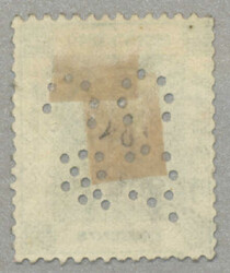 1880, used, perfin, very fresh and desirable, XF! Schätzpreis 140€.