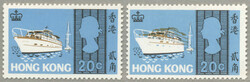 1968, LPOG never hinged, brown colour displaced about 2 mm to upper ...