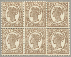 1911, block of 6, LPOG never hinged, very fresh and desirable, XF! ...