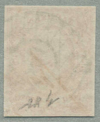 1856, 5 Ngr., rot, gestempelt 89, geschnitten, frisches P! ...