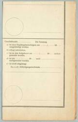 1918, Nachfrageschreiben von ZNAIM über einen Brief nach WIEN, ...