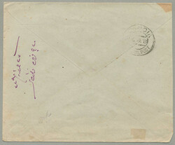 1913, 25H, blue on lette from TRIEST to CANDIE/Crete, cancelled with ...