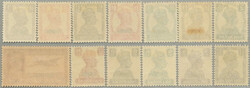 1942-47, 3p. - 14a., full set of (13), LPOG, barely visible crease on ...