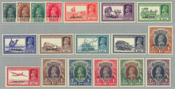 1937-38, 3p. - 25r., full set of (18), LPOG, very fresh and desirable ...