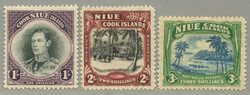 1938, 1s. - 3s., full set of (3), LPOG, very fresh and desirable, ...