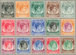 1948-52, 1c. - $5, full set of (15), LPOG, very fresh and desirable, ...