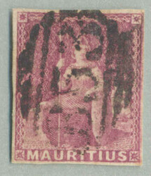 1859, 9d., dull magenta, used, imperforate, very rare and desirable, ...