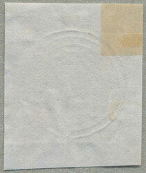 1854, 5 cent., burnt siena, used with four ringed centre bared ...