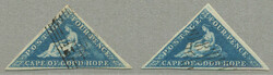 1853, 4 d, blue, shades, used, very fresh and desirable, XF! ...