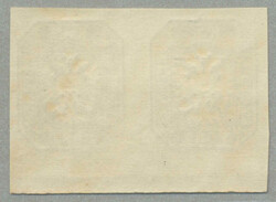1863, 1,05 kr, greybrown, horizontal pair, unused with border line on ...