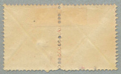 1858, pair of large St. Andrews cross, red, unused, large part of ...