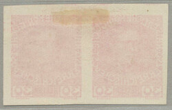 1908, 30h, pink, horizontal pair, colour proof, imperforated, without ...