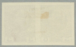 1908, 2h, violett, horizontal pair, colour proof, imperforated, ...