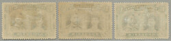 1910-13, Double Head Issue, 1 s, black and pale blue green, three ...