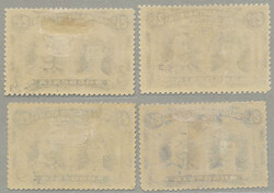 1910-13, Double Head Issue, 2 1/2d (4), all listed shades included, ...