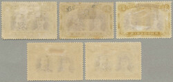 1910-13, Double Head Issue, 3d (5), all listed shades included, perf ...