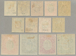 1903-04, partial set of (13), incl colour variations, LPOG, very ...