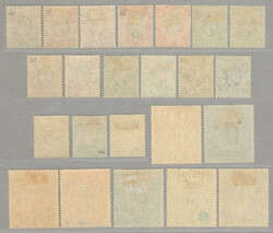1904-07, 1/2a., - 10r., partial set of (23) stamps containing many ...