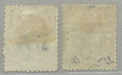 1872-9, 1d, pale and deep blue, (2), LPOG, very fresh and desirable, ...