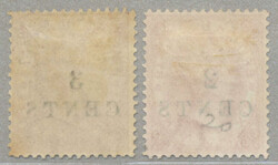 1888, 2c and 3c on 6d and 3d, (2), LPOG, very fresh and desirable, ...