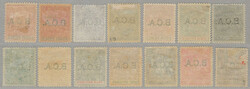 1891, 1d to 10s, complete set of (12+2 shades of 6/8 d), LPOG, very ...
