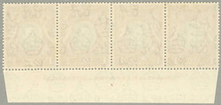 1938-54, 1 c, A von CA missing from wmk, positional multiple with ...