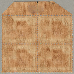 1938-54, 50 c, variety at lower left Rope not joined to sail, blaock ...