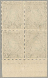 1938-54, 1 c, variety retouched value tablet, positional multiple ...