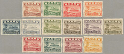 1924-34, 1/2 d to 10 s, rough paper, full set, LPOG, very fresh and ...