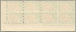 1938-55, 2 1/2 d, positional mulitple, variety Extra island, perf 13 ...