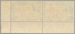 1938-55, 2 1/2 d, positional mulitple, variety Extra island, LPOG, ...