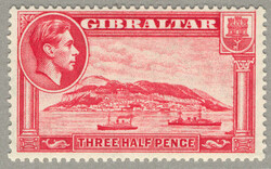 1938-51, 1 1/2 d, carmine, perf 13 1/2, LPOG, very fresh and ...