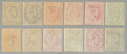 1902-4, 1/2d-5s, complete set (9+3 shades), LPOG, very fresh and ...