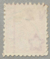 1891, 1d, rose, perf 10, Chisel flaw and Broken frame at lower right ...