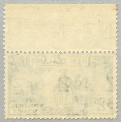 1935-6, 2s, olive green, COQK flaw, top margin piece, LPOG never ...