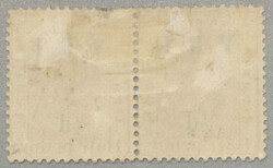 1900, 1/2d. on 1/2d., orange, horizontal pair (2), stop missing after ...